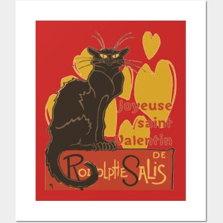 Joyeuse saint Valentin Le Chat Noir Parody Posters and Art